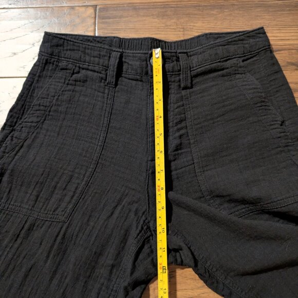 Old Navy crinkle gauze ankle length pants black size 0 - Picture 6 of 15